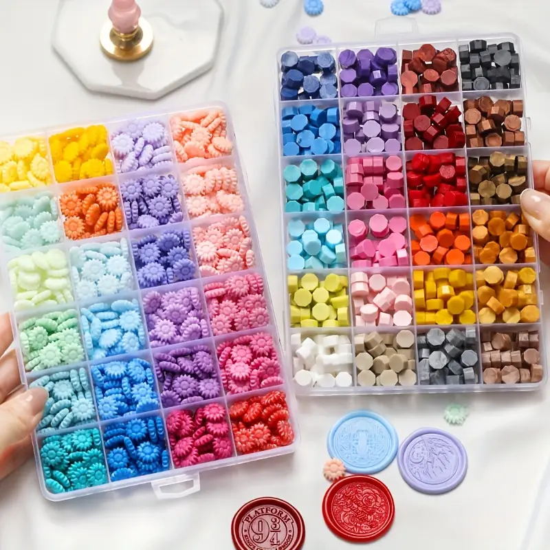 600Pcs Box Sealing Wax Beads,  - огляд і ціна Wax Seal Stamp Set