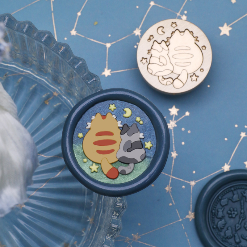 Cat Series 25mm Chapter Wax Se - огляд і ціна Wax Seal Stamp Set