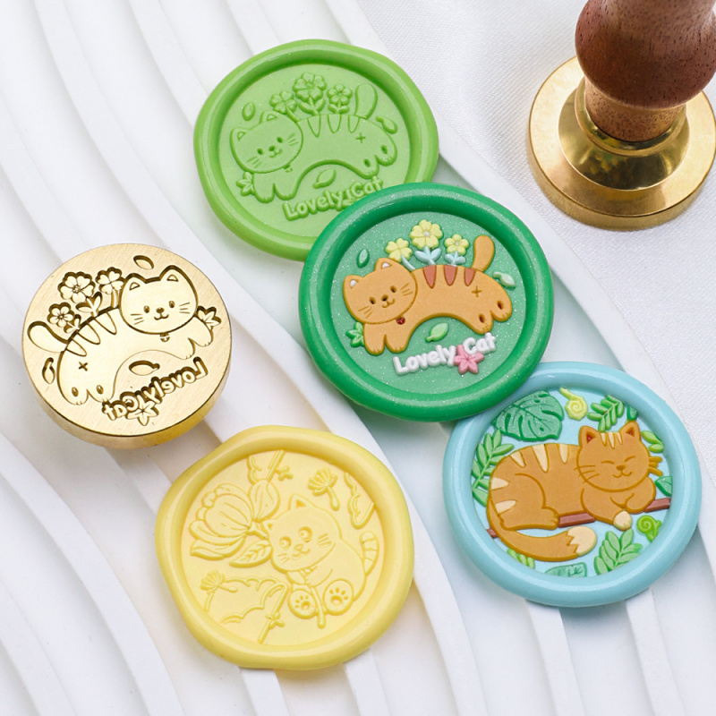 Cat Series 25mm Chapter Wax Se - огляд і ціна Wax Seal Stamp Set
